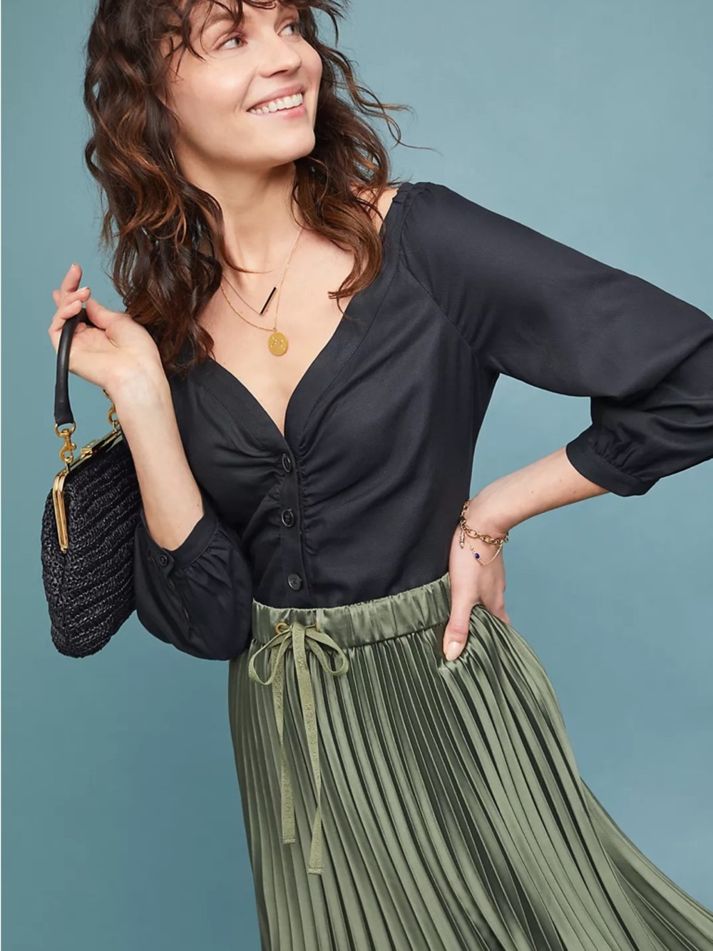 Maeve Morrill Blouse In Black Size 6